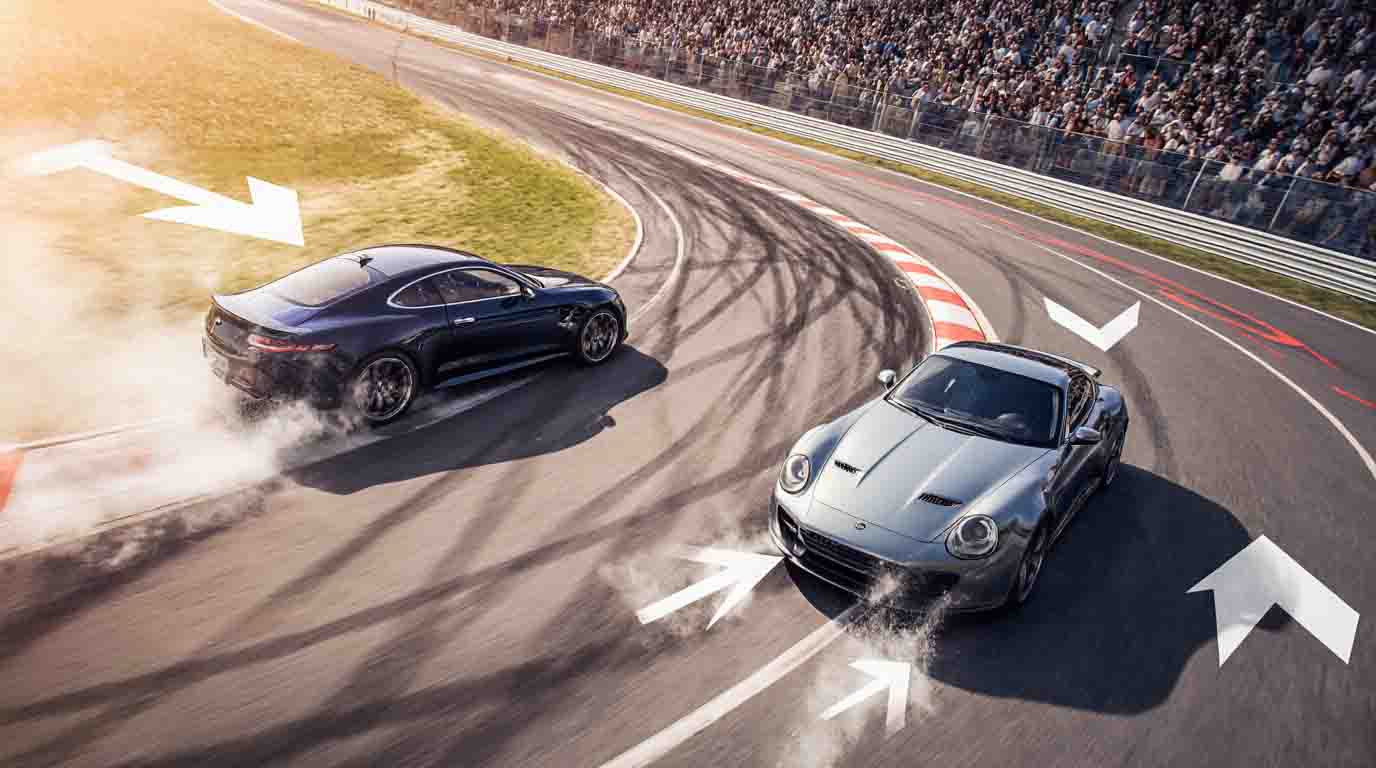 gérer le sous-virage et le survirage sur piste